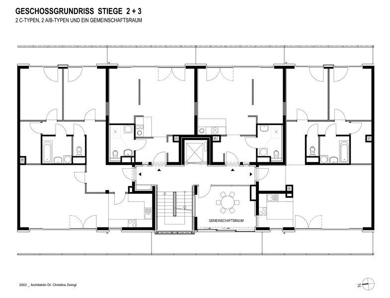 Bauplan Frauenwerkstatt Geschossgrundriss